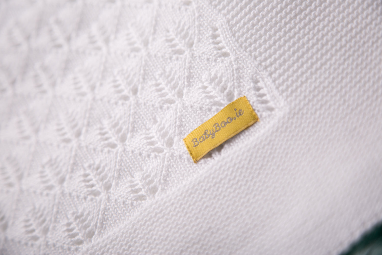 Organic cotton delicate white BlankieBoo