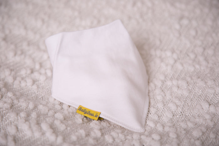Name & Cross organic cotton Christening bib