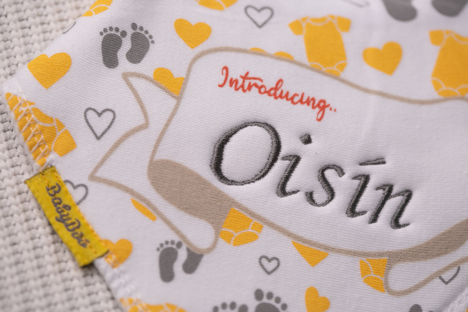 Introducing organic cotton DribbleBoo bandana bib