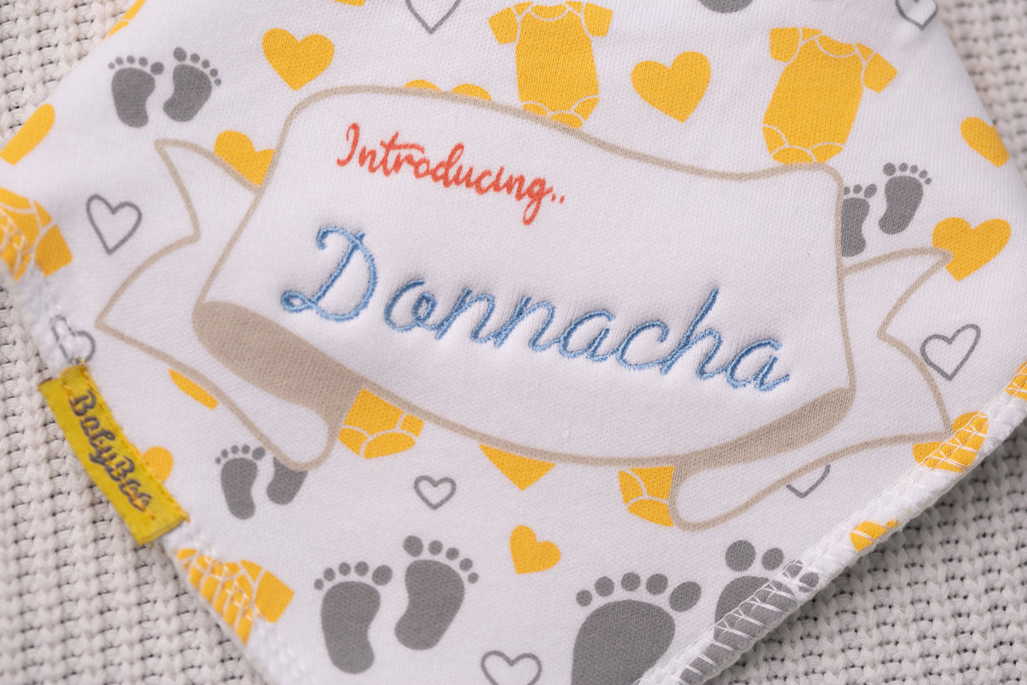 Introducing organic cotton DribbleBoo bandana bib