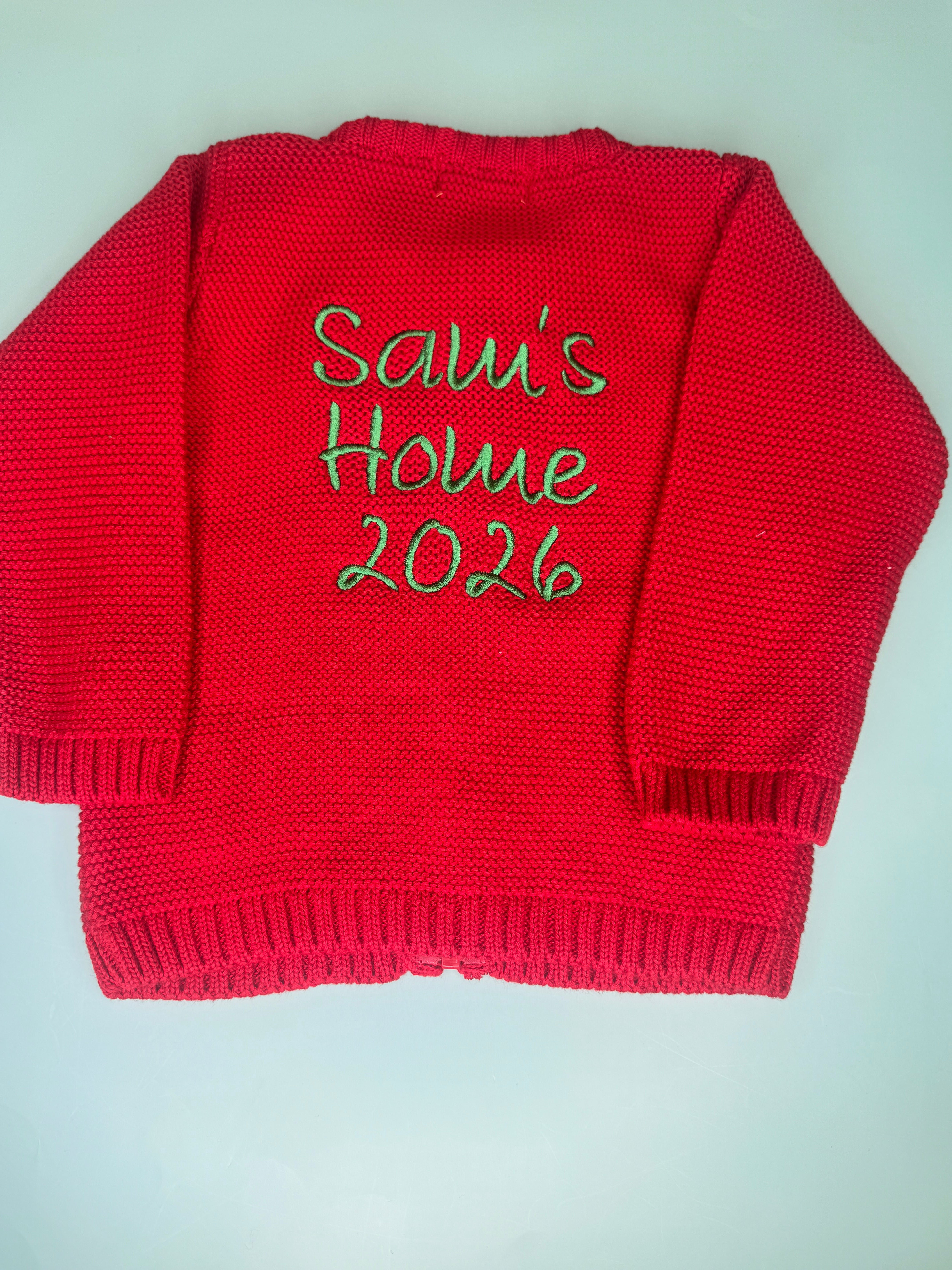 Sam's Home 2026 organic cotton zipped cardigan