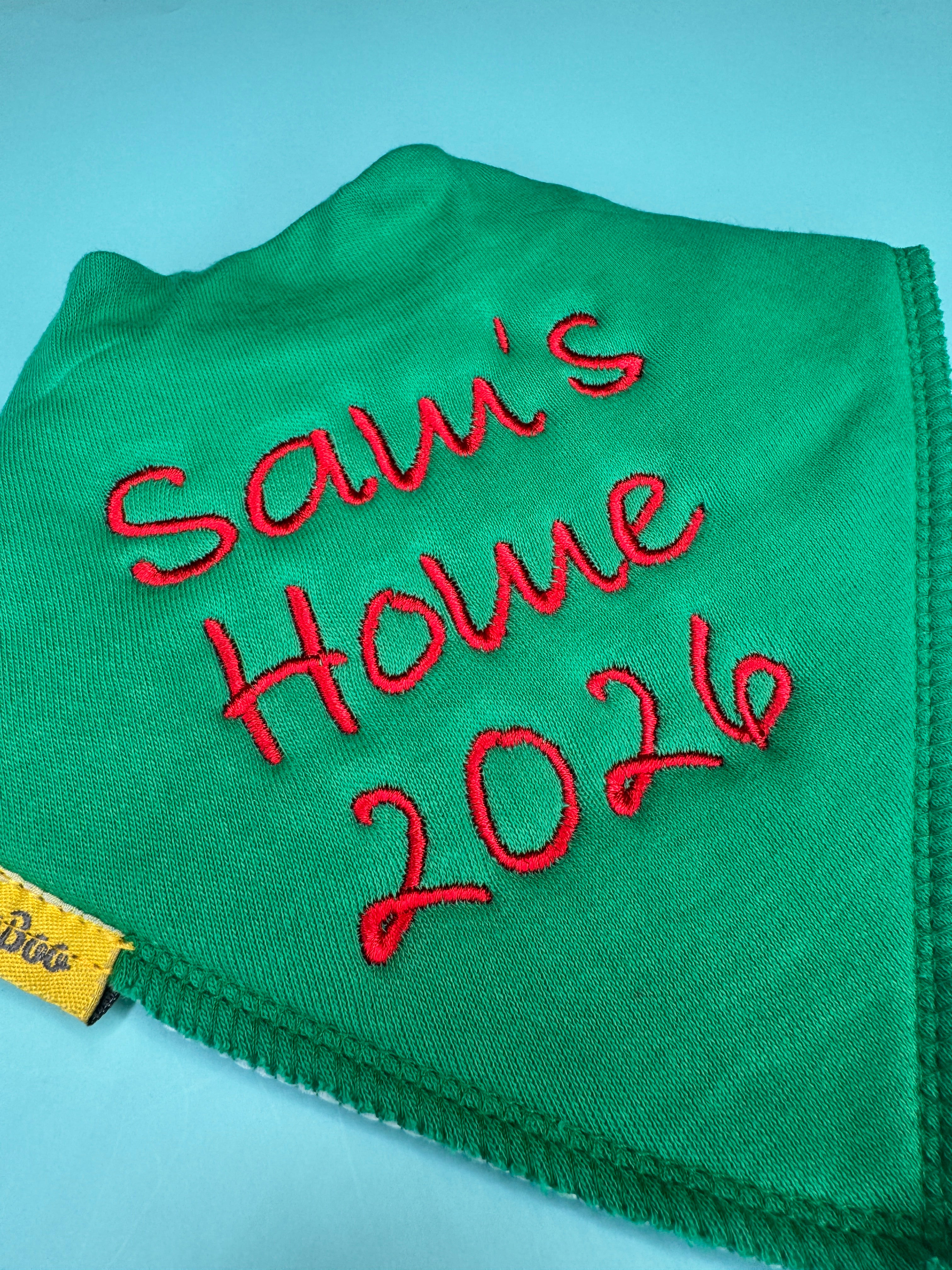 Sam's Home Organic Cotton DribbleBoo bandana bib