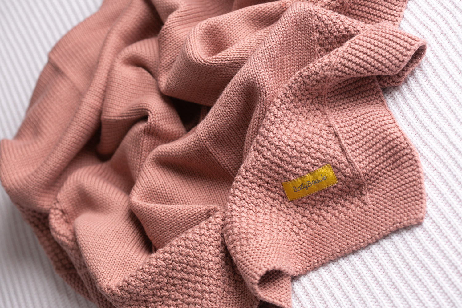 Organic cotton beautiful dusty rose BlankieBoo