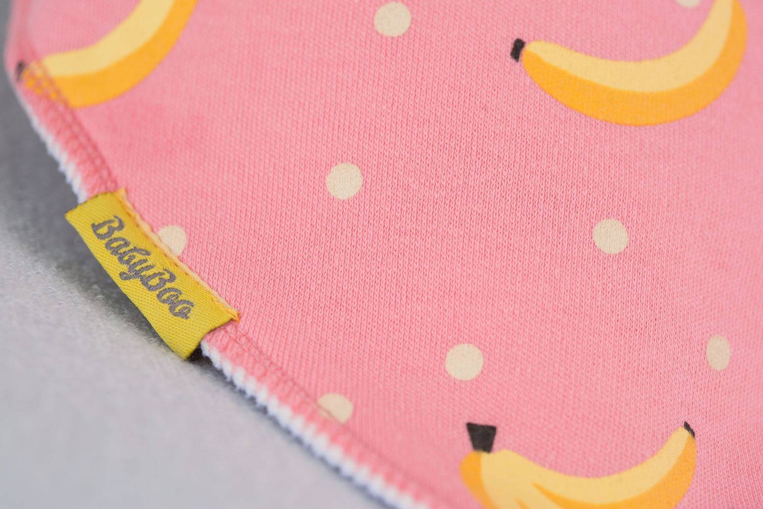 Peachy bananas Organic Cotton DribbleBoo Bandana bib