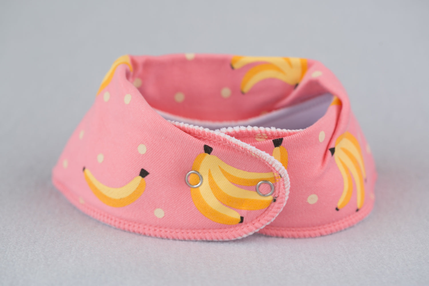 Peachy bananas Organic Cotton DribbleBoo Bandana bib