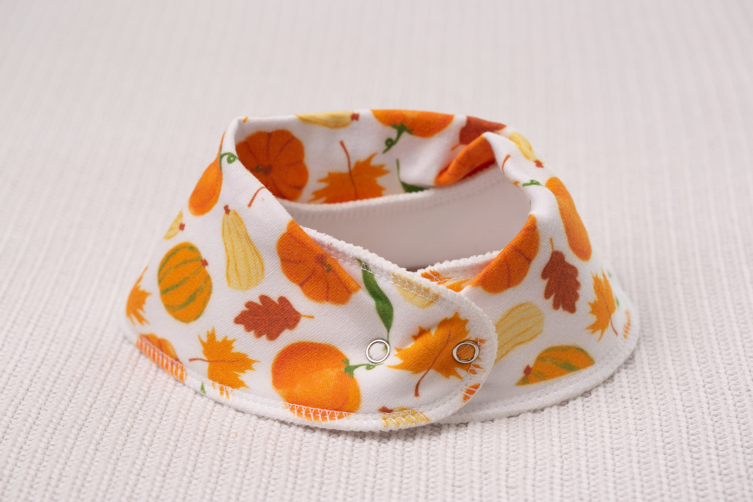 Autumn vibes organic cotton DribbleBoo bandana bib