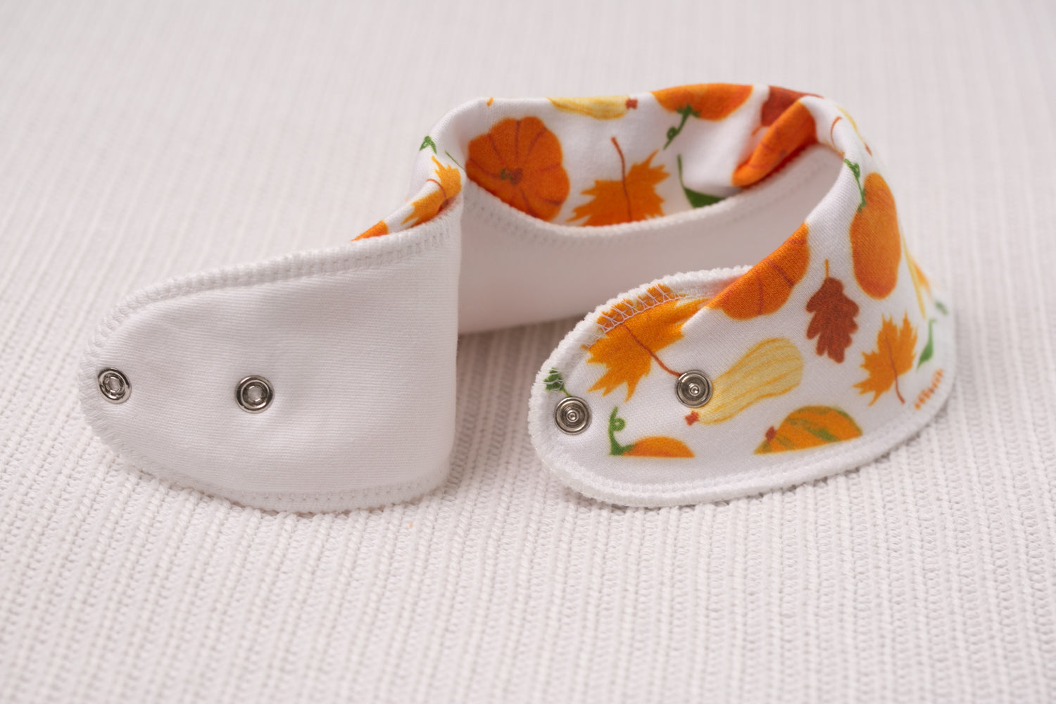 Autumn vibes organic cotton DribbleBoo bandana bib