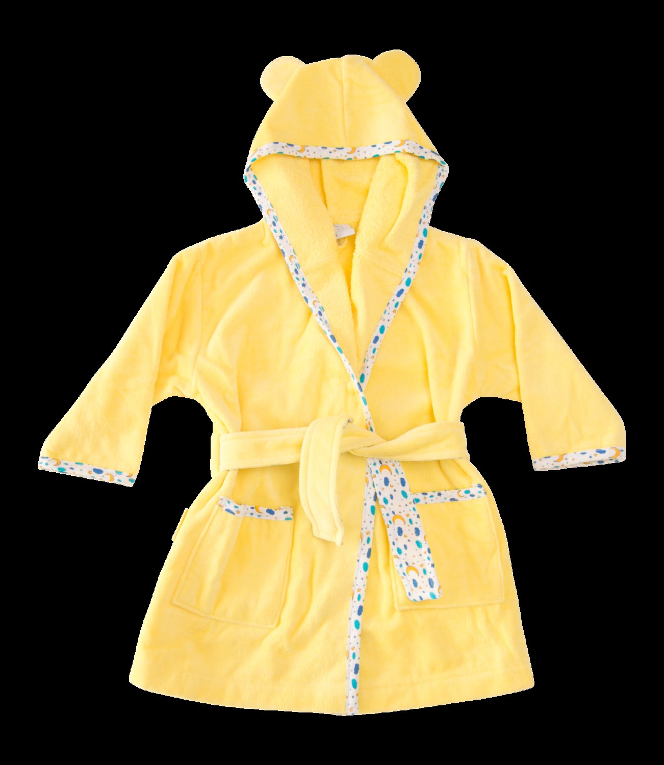Lemon moon and stars organic cotton CozyBoo robe