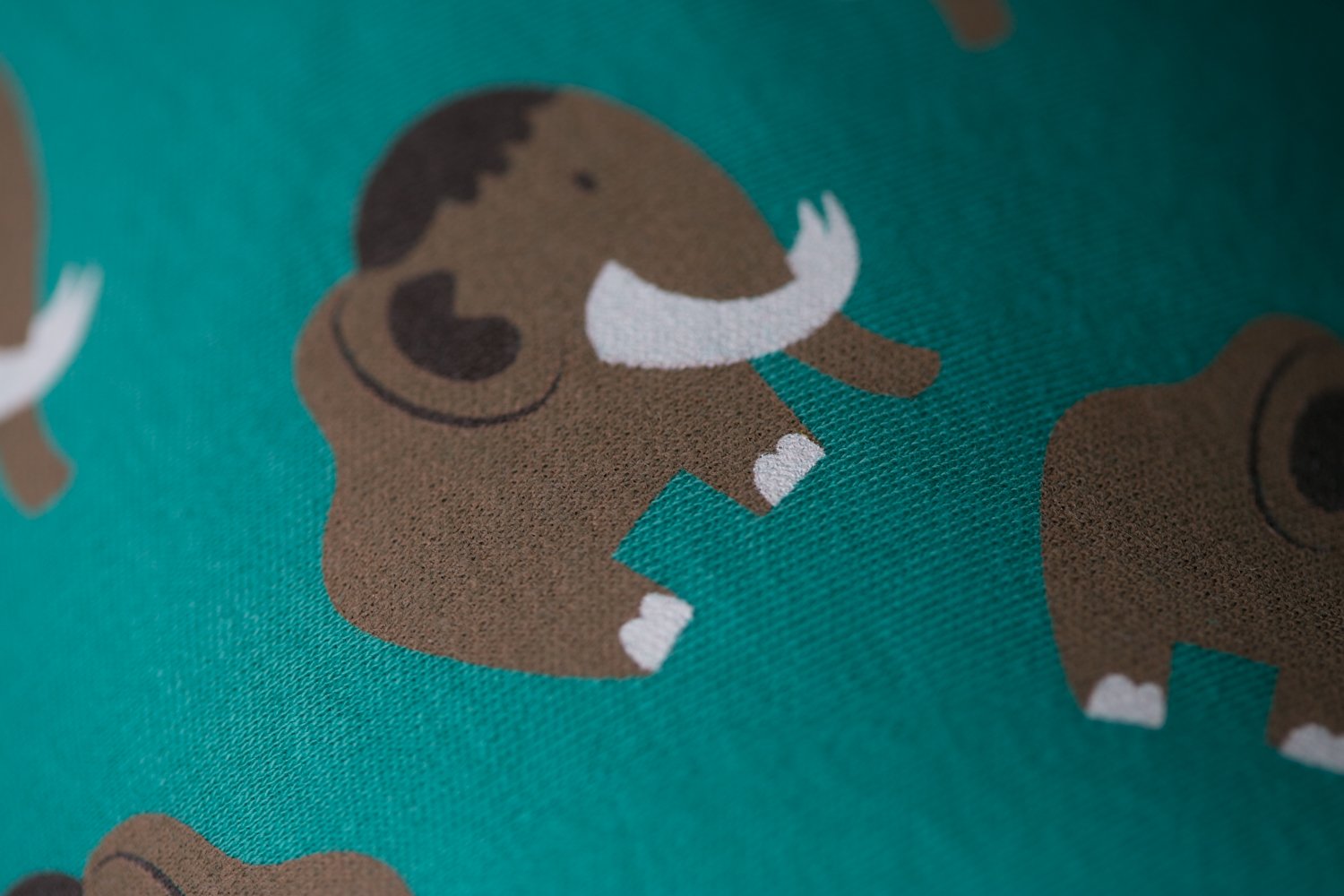 Marty the Mammoth organic cotton DribbleBoo bandana bib