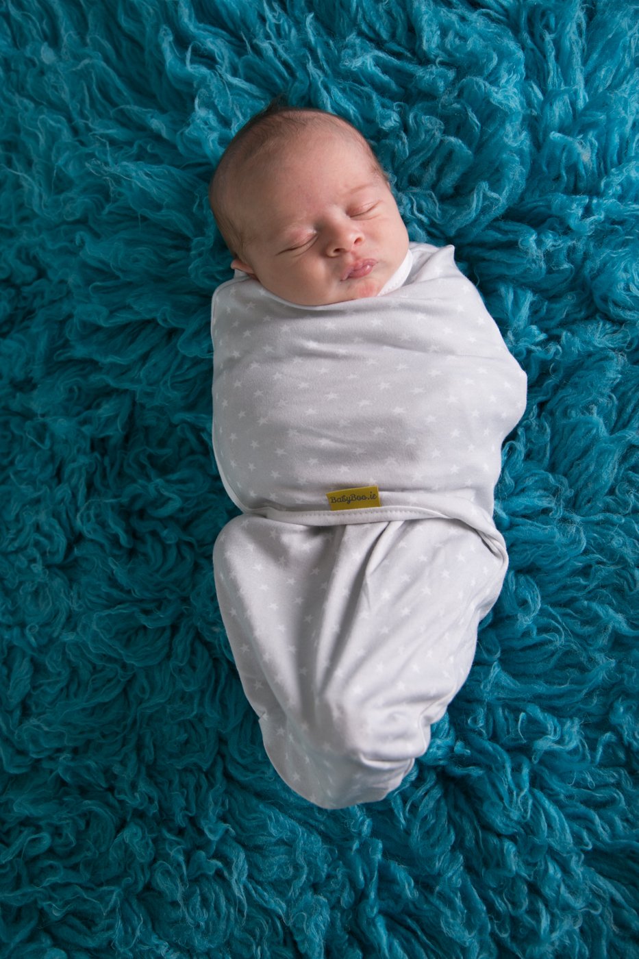 Grey Ellie elephant organic cotton SwaddleBoo
