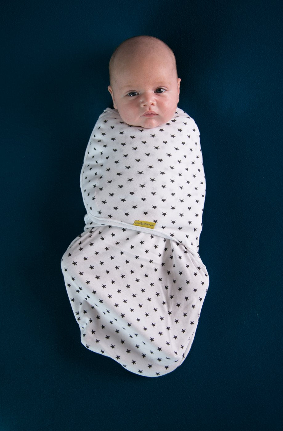 Mini monochrome stars organic cotton SwaddleBoo
