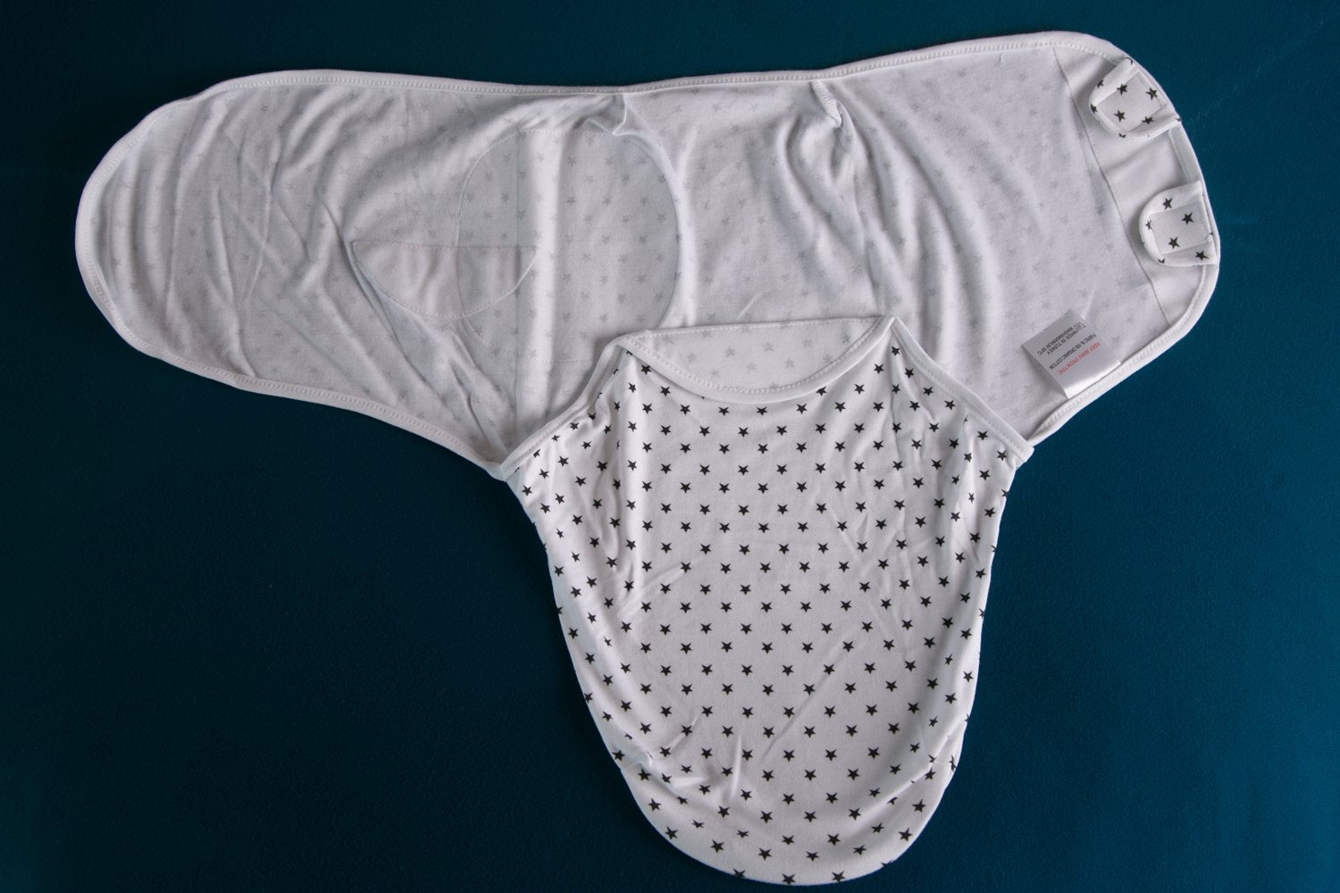 Mini monochrome stars organic cotton SwaddleBoo