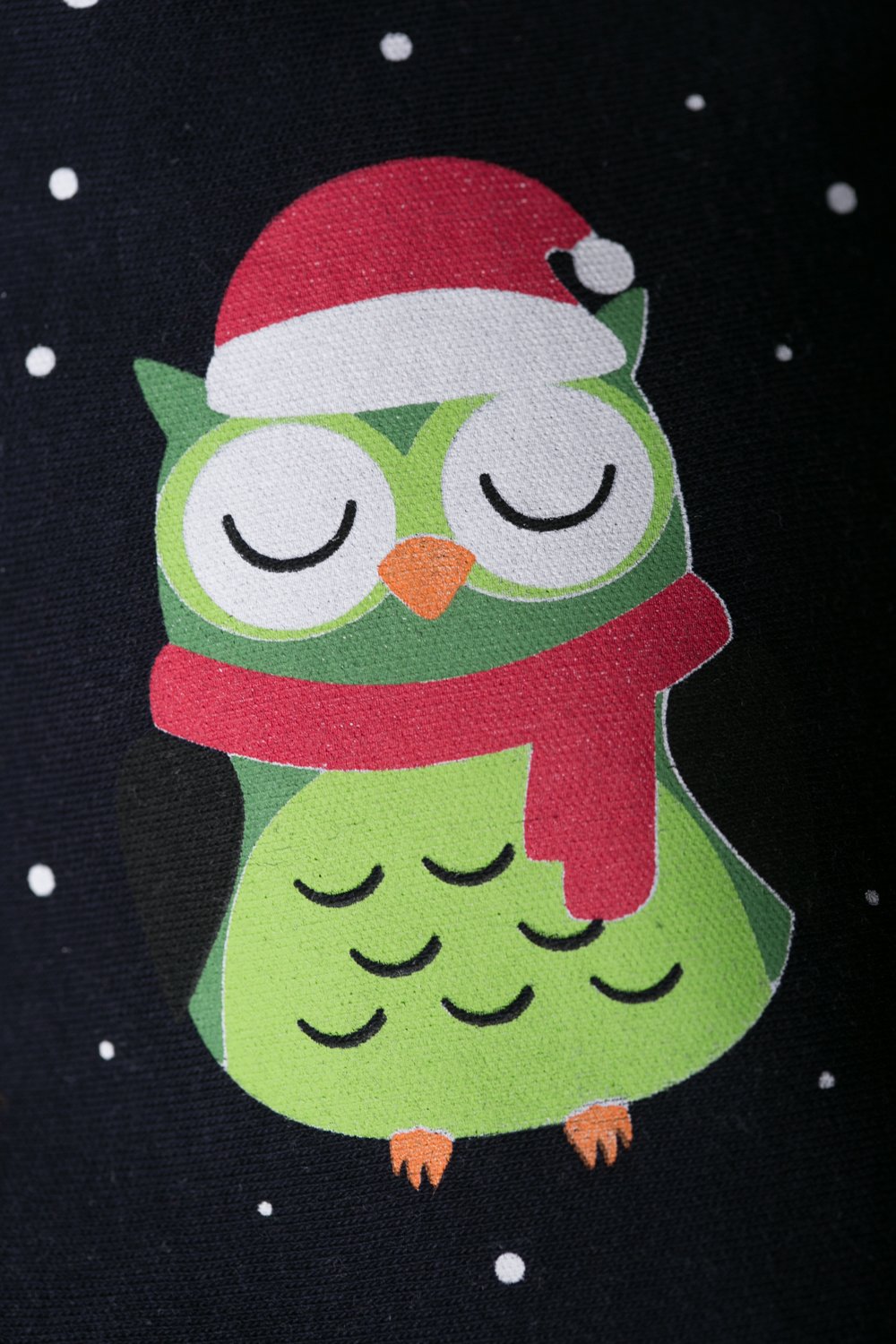 Navy Oliver Owl organic cotton DribbleBoo bandana bib