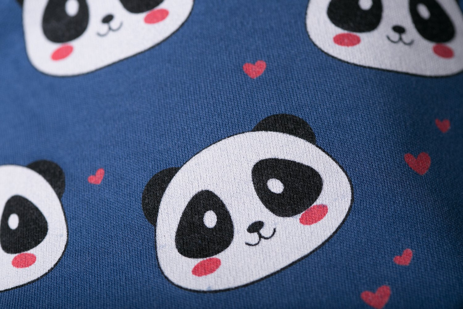 Panda love organic cotton DribbleBoo bandana bib