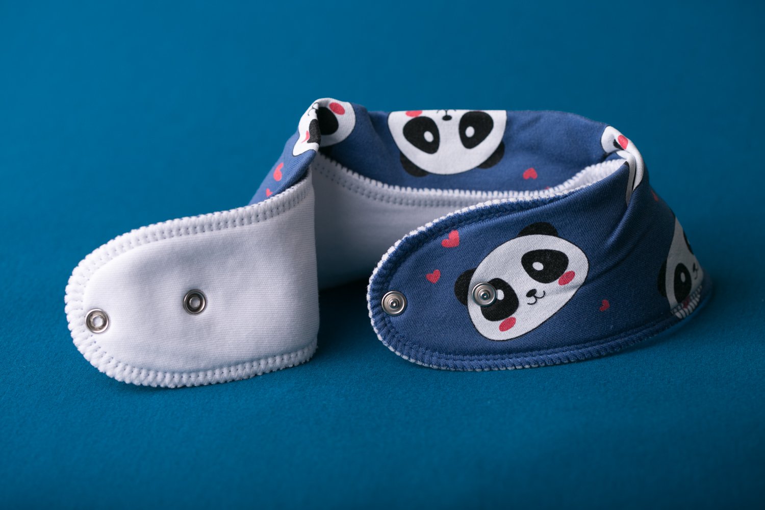 Panda love organic cotton DribbleBoo bandana bib