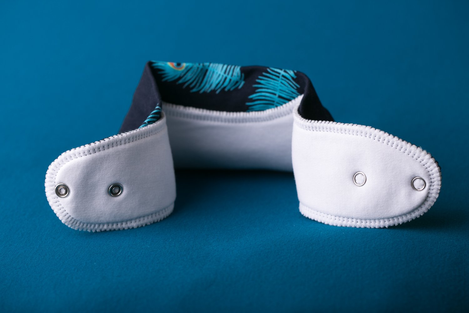 Proud as a peacock organic cotton DribbleBoo bandana bib