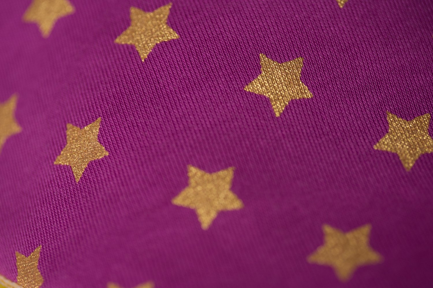 Plum with golden stars organic cotton DribbleBoo bandana bib