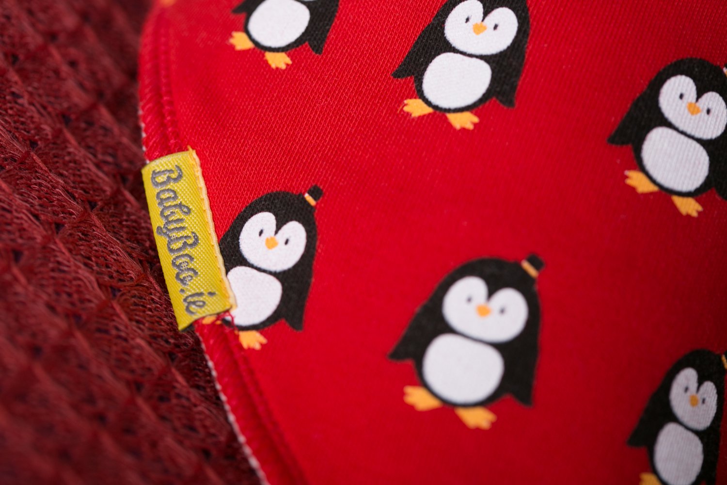 Pingu Penguins organic cotton DribbleBoo bandana bib