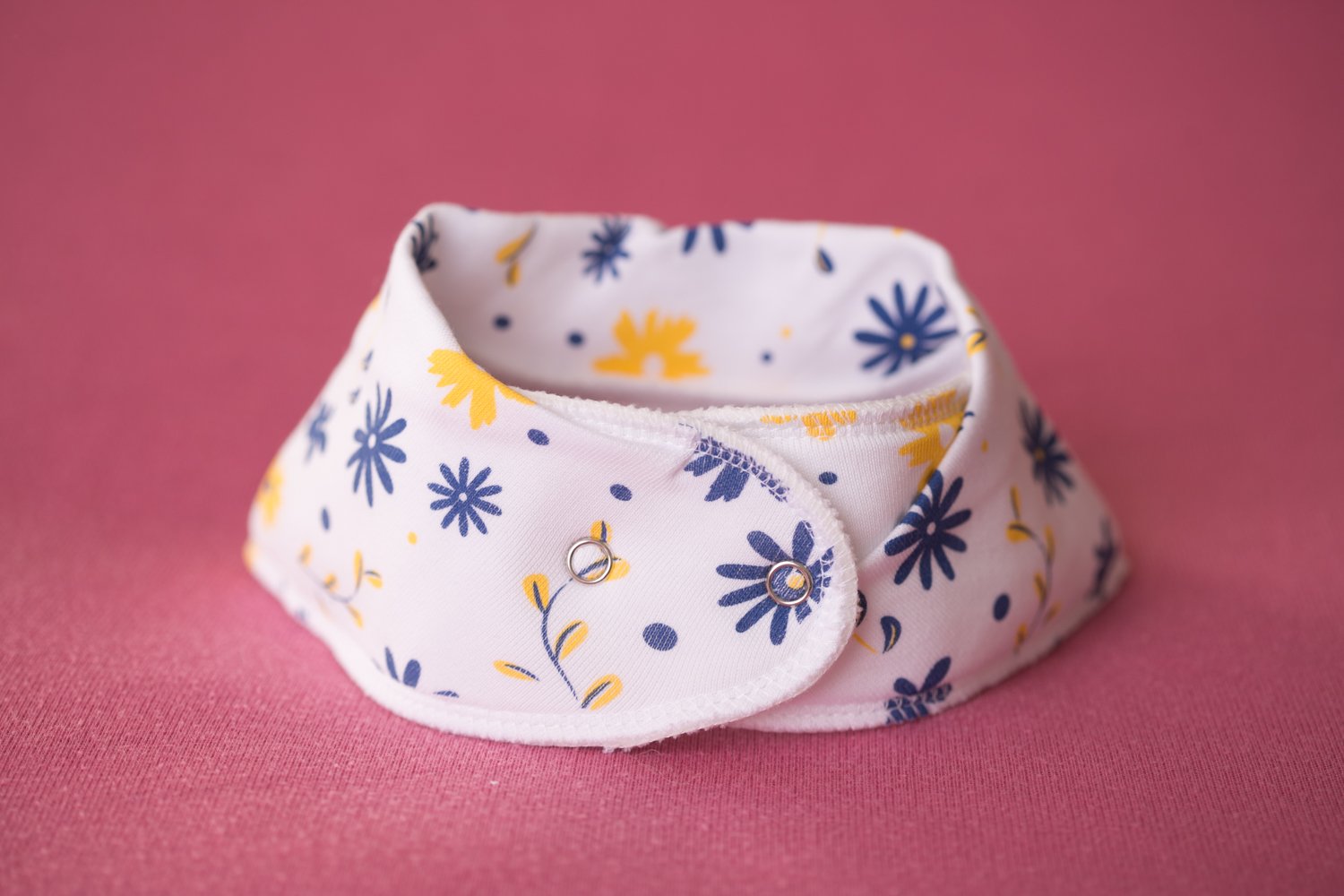 Spring flowers organic cotton DribbleBoo bandana bib