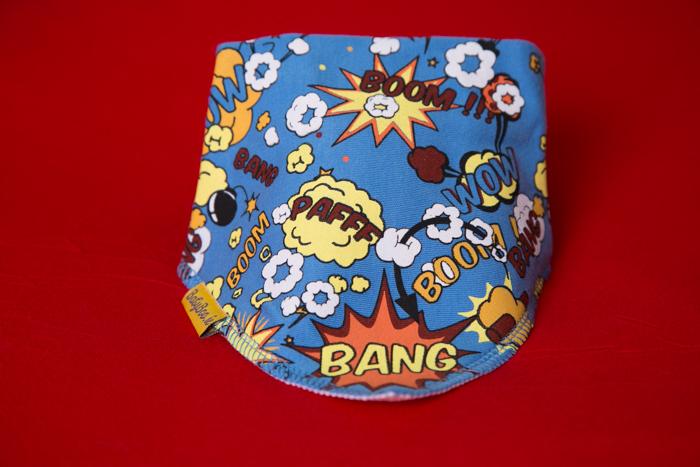 Superhero to the rescue organic cotton DribbleBoo bandana bib