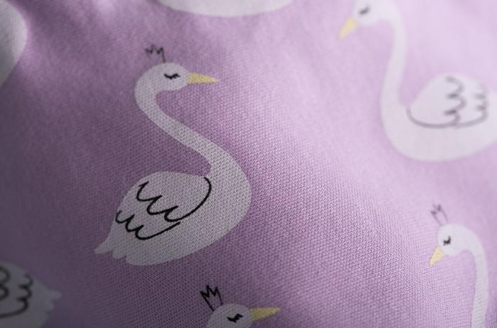 Swan princesses organic cotton DribbleBoo bandana bib