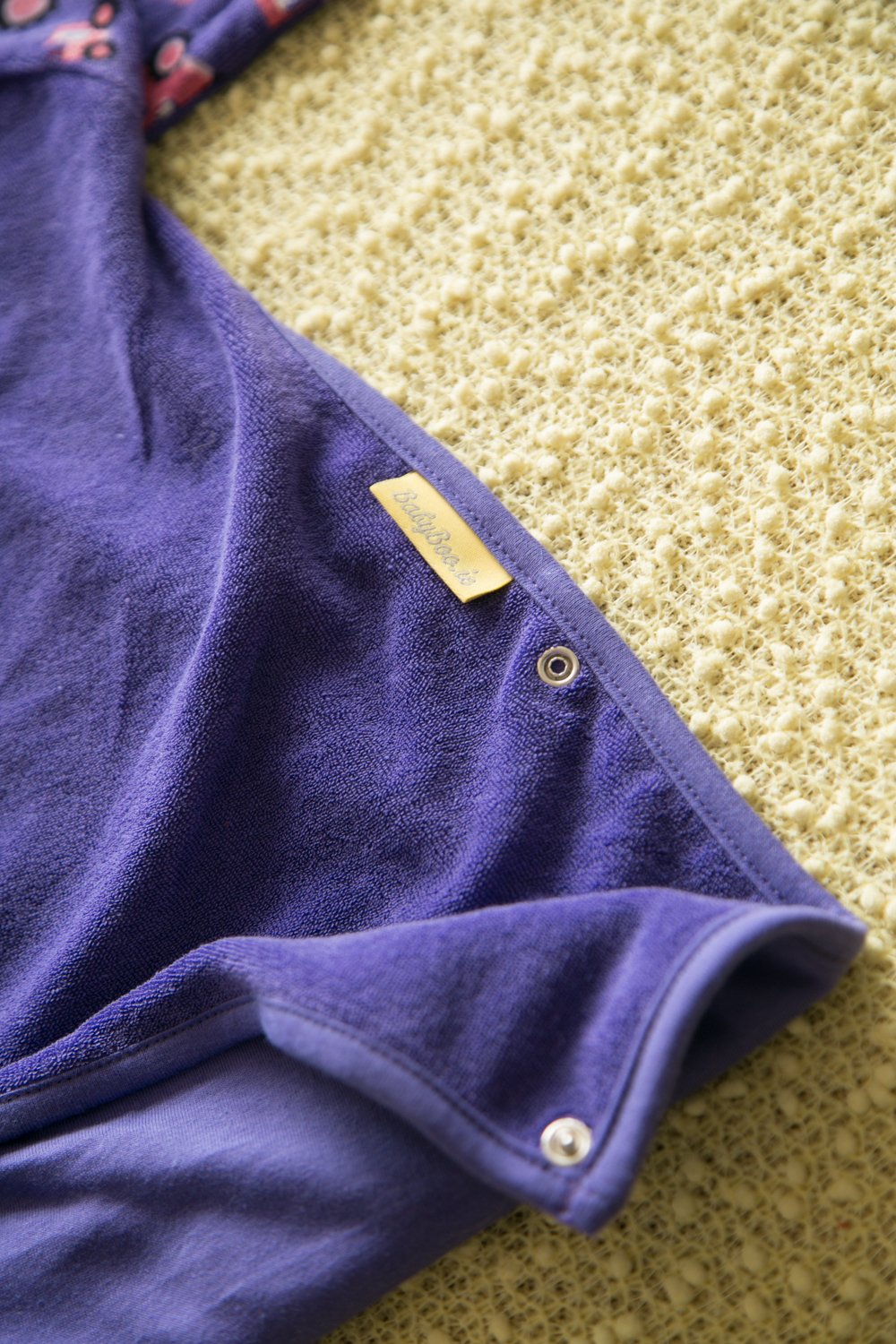 Purple Tessie tractors YummyBoo feeding bib