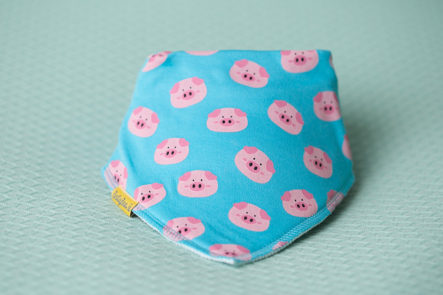 Three little piggies organic cotton DribbleBoo bandana bib