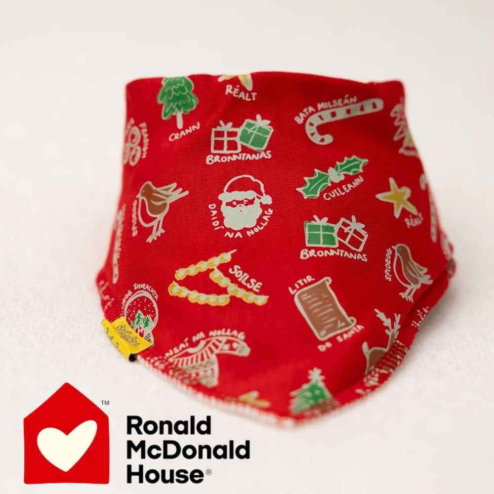 Nollaig organic cotton DribbleBoo bandana bib