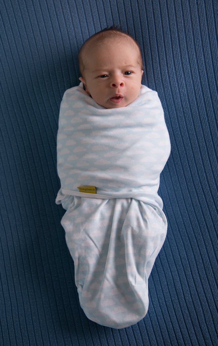 Up in the blue clouds organic cotton SwaddleBoo