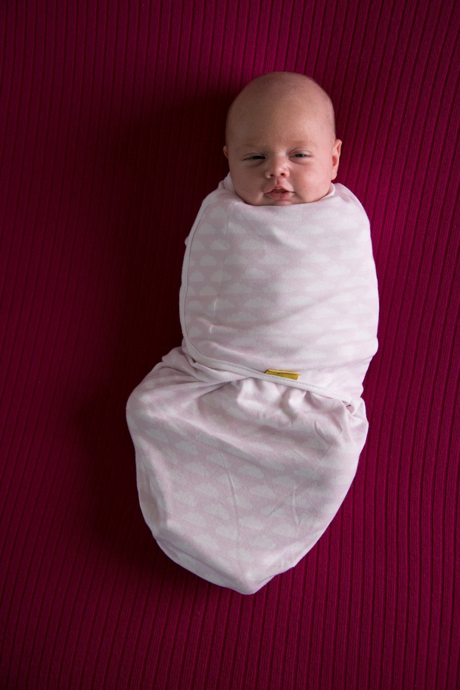Up in the pink clouds organic cotton SwaddleBoo