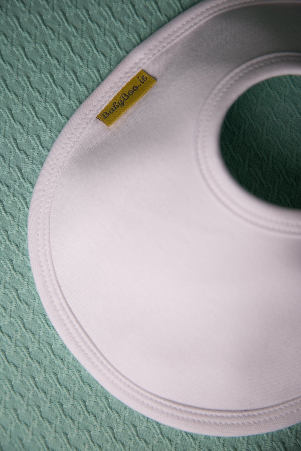 Just white organic cotton LittleBoo baby bib