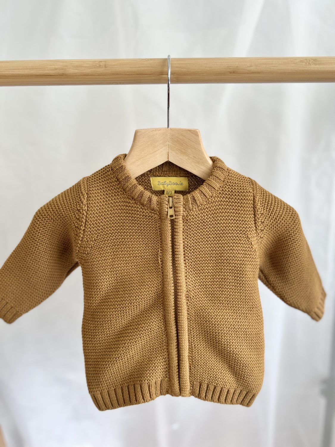 Stars Born in 2026 Organic Cotton Zipped Cardigan