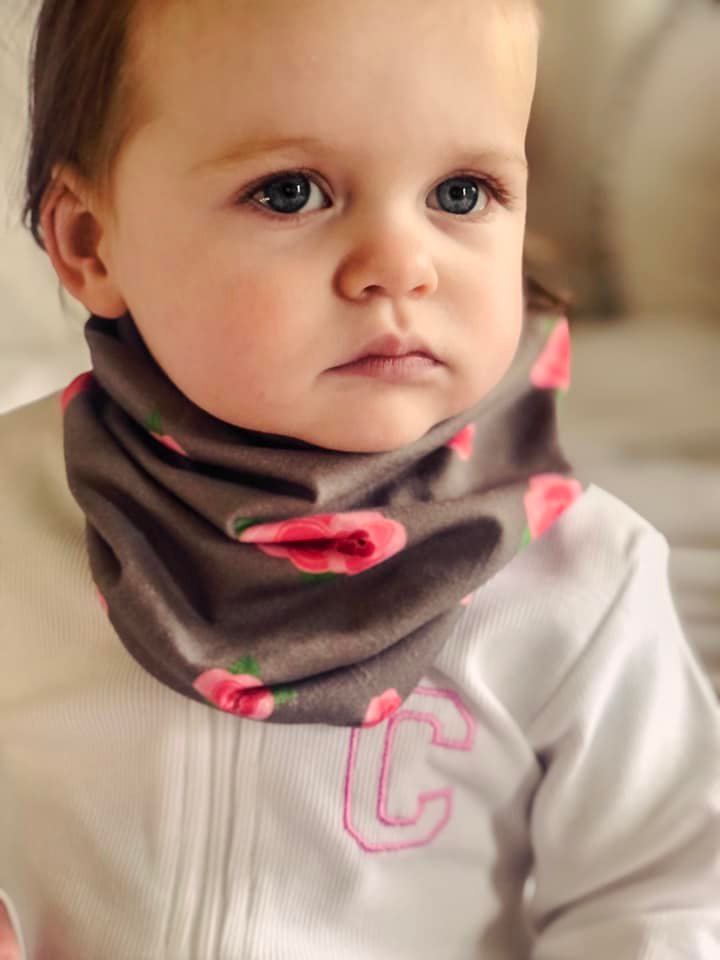 Roses organic cotton BooBeanie hat