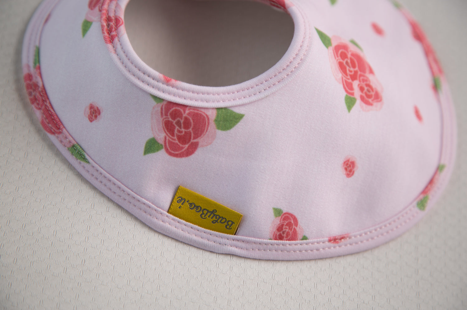 Roses organic cotton LittleBoo baby bib