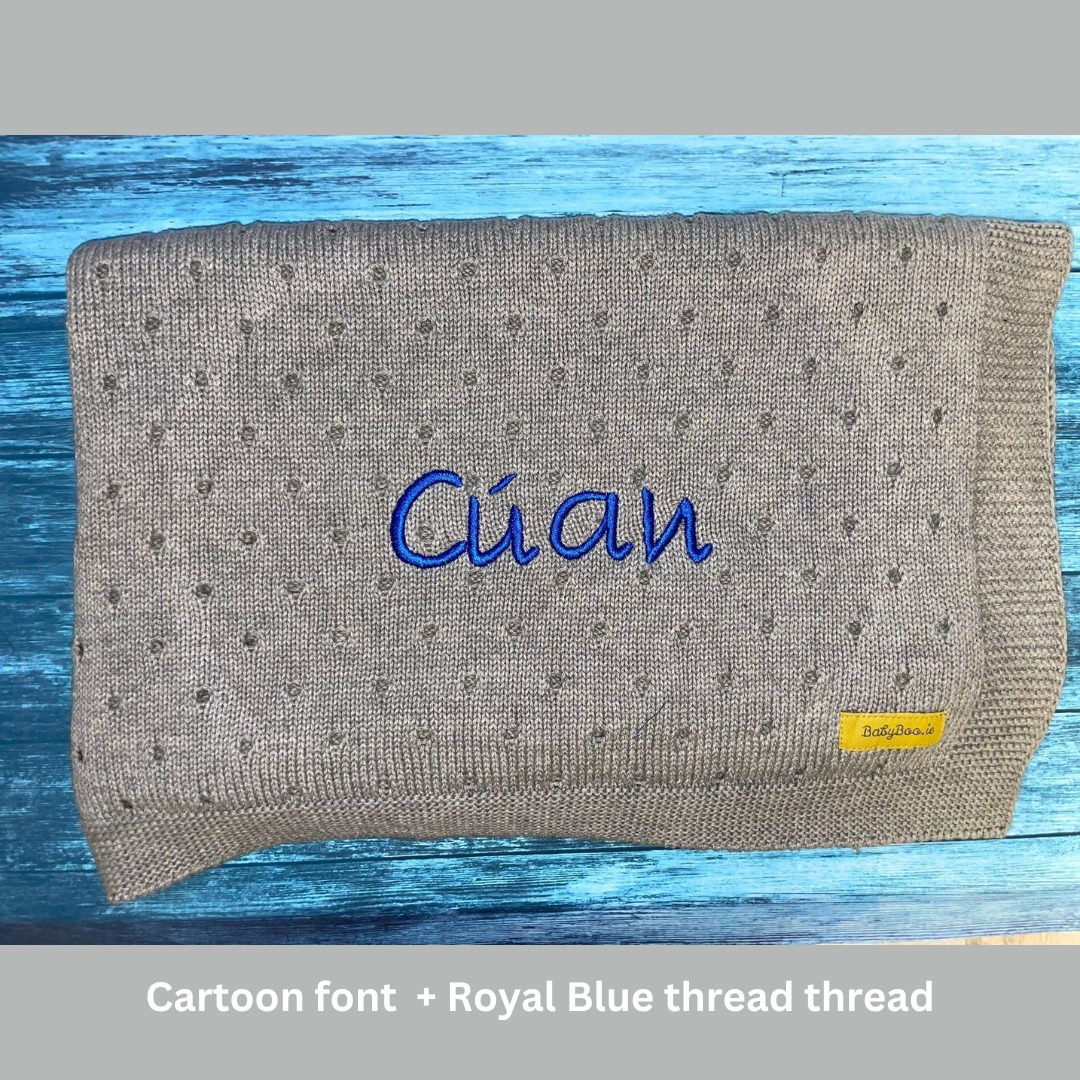 Organic cotton walnut brown cellular BlankieBoo