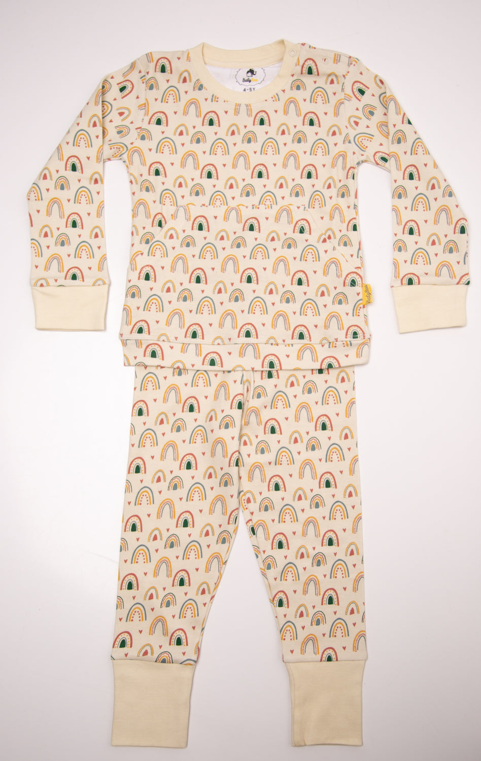 Boho Rainbows organic cotton loungewear set