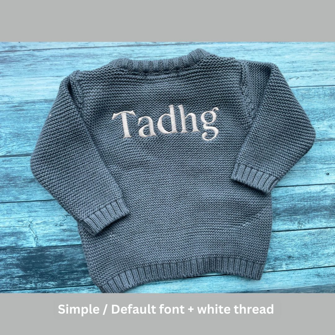 Indigo organic cotton zipped cardigan