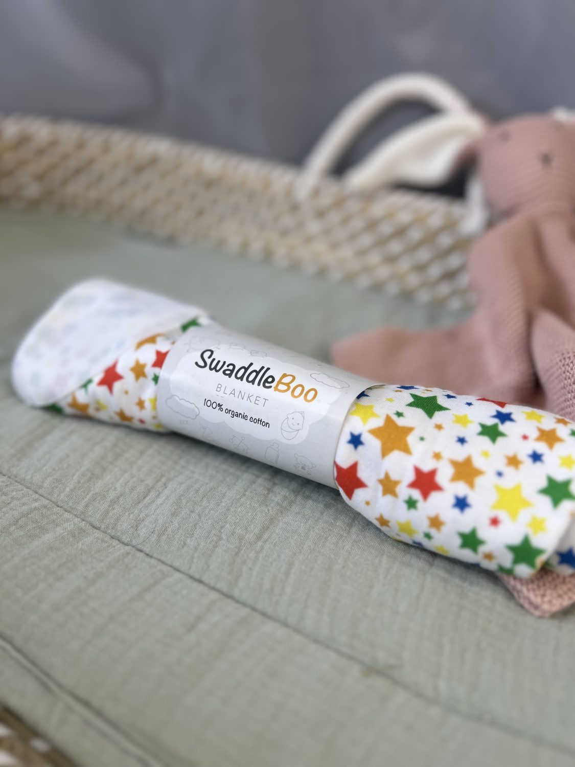Superstars organic cotton SwaddleBoo