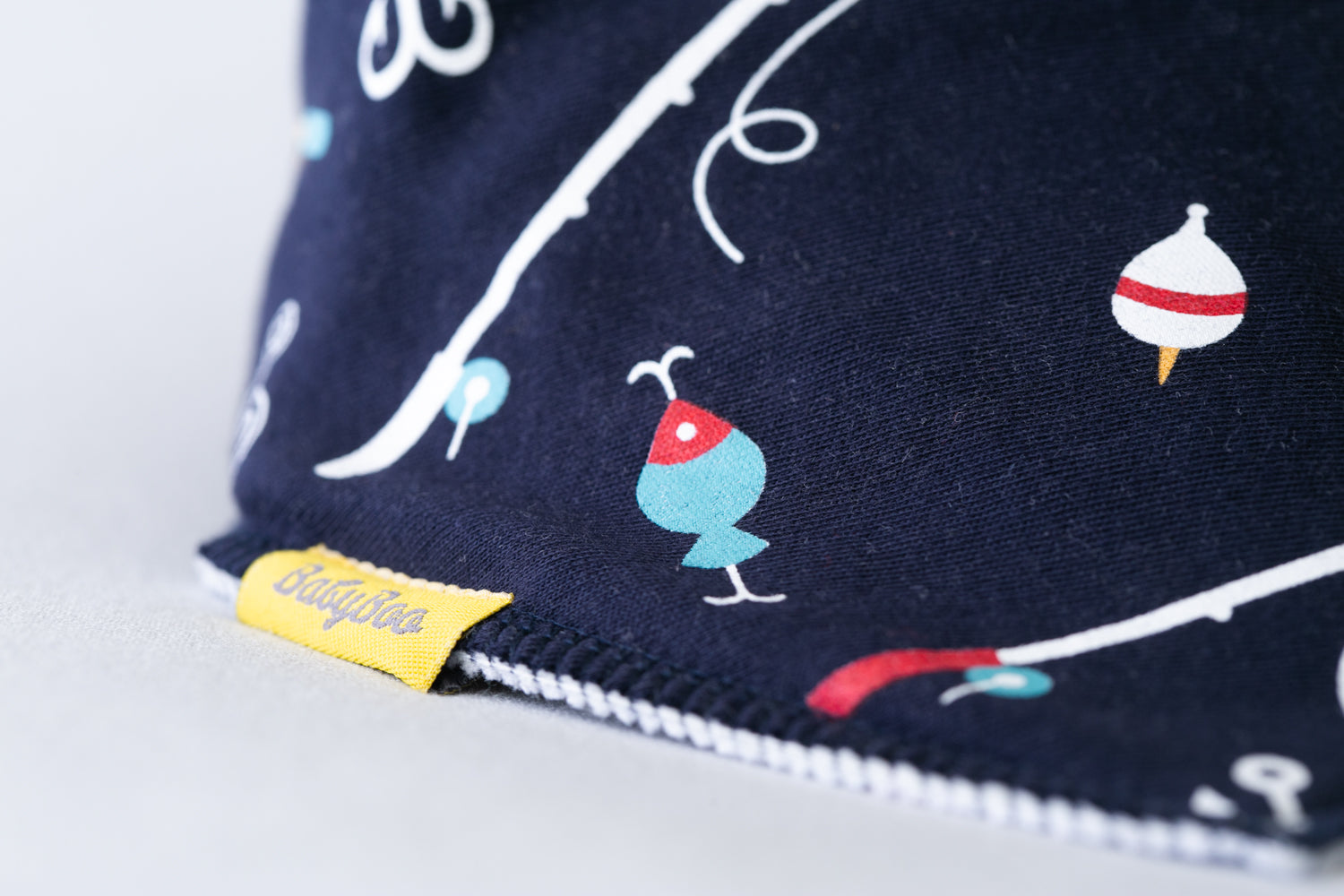 Let's go fishing organic cotton DribbleBoo bandana bib