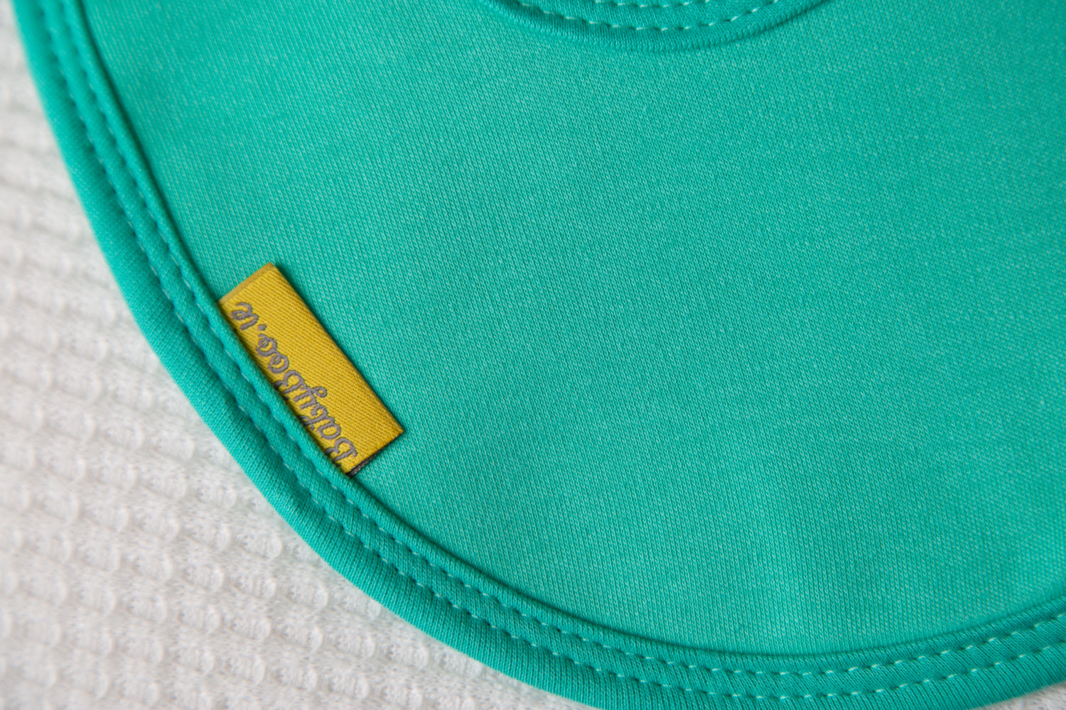 Just teal organic cotton LittleBoo baby bib