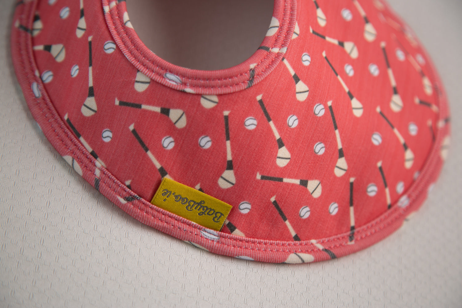 Red GAA organic cotton LittleBoo baby bib