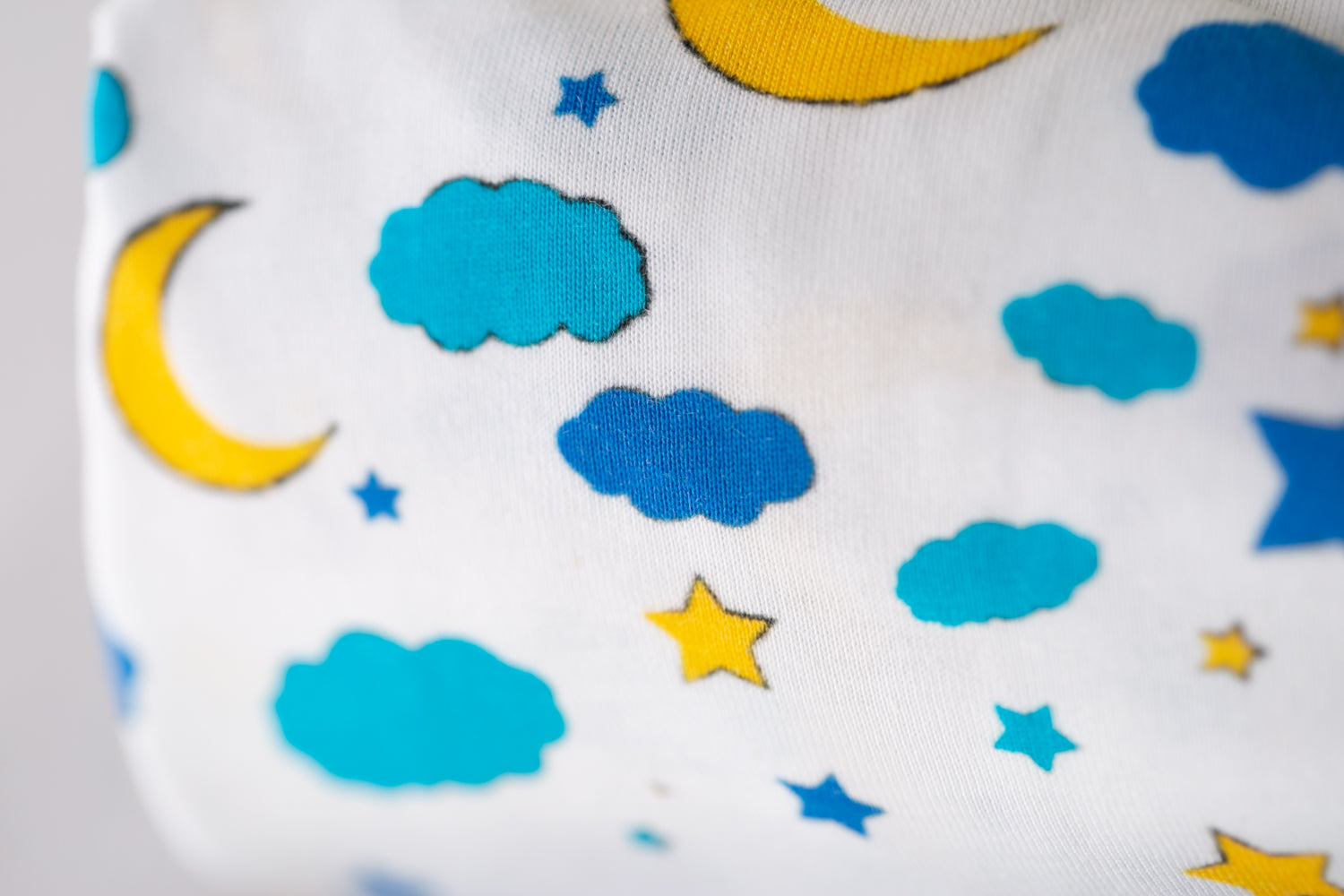 Moon & Stars organic cotton BeddyBoo fitted sheet
