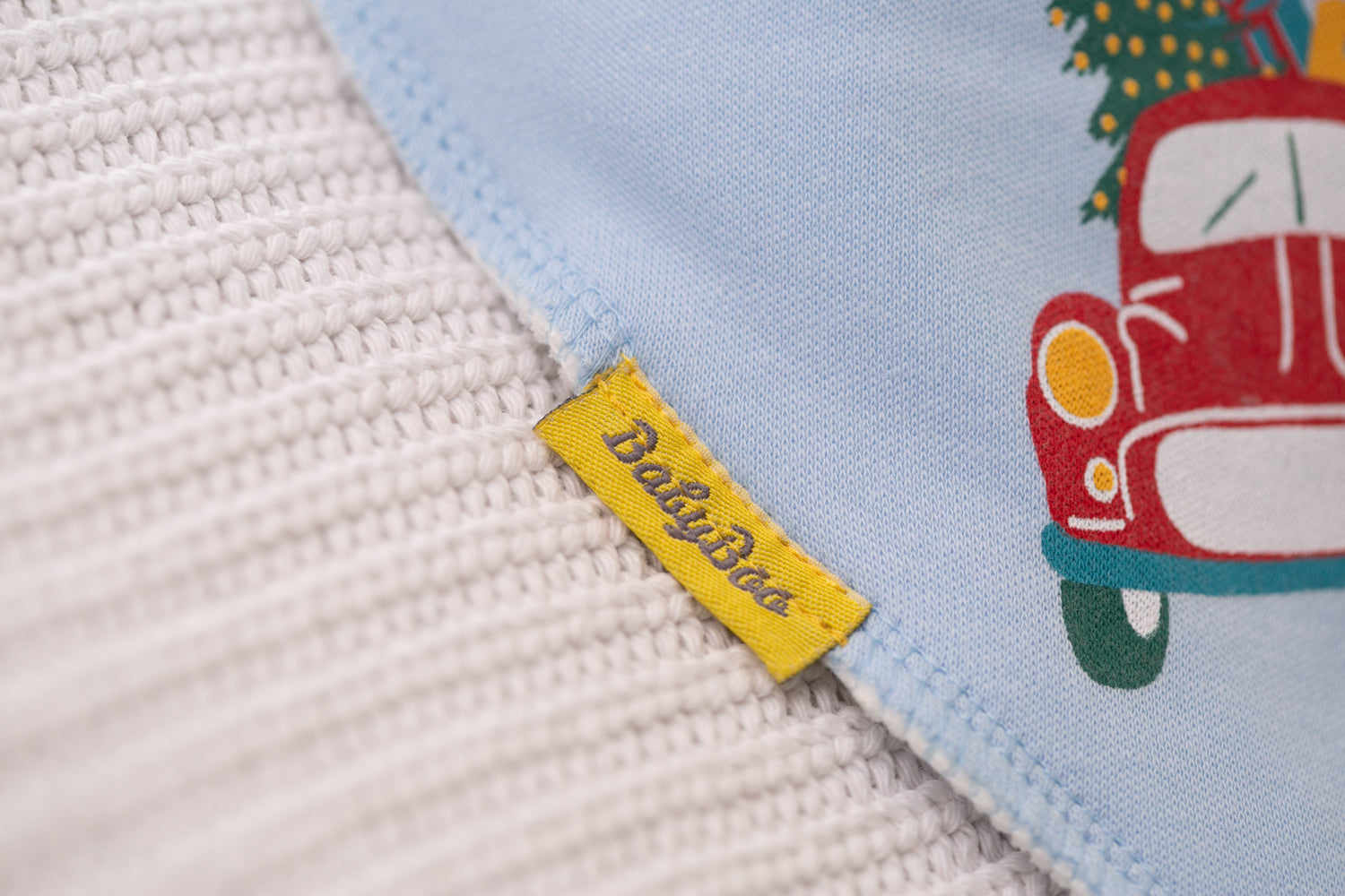 Driving home for Christmas organic cotton DribbleBoo bandana bib