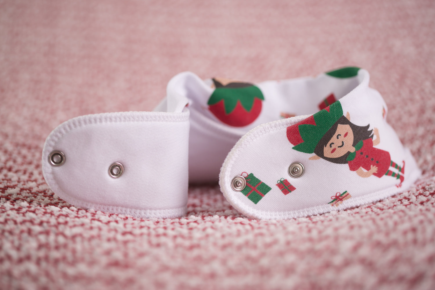 Jasper the elf organic cotton DribbleBoo bandana bib