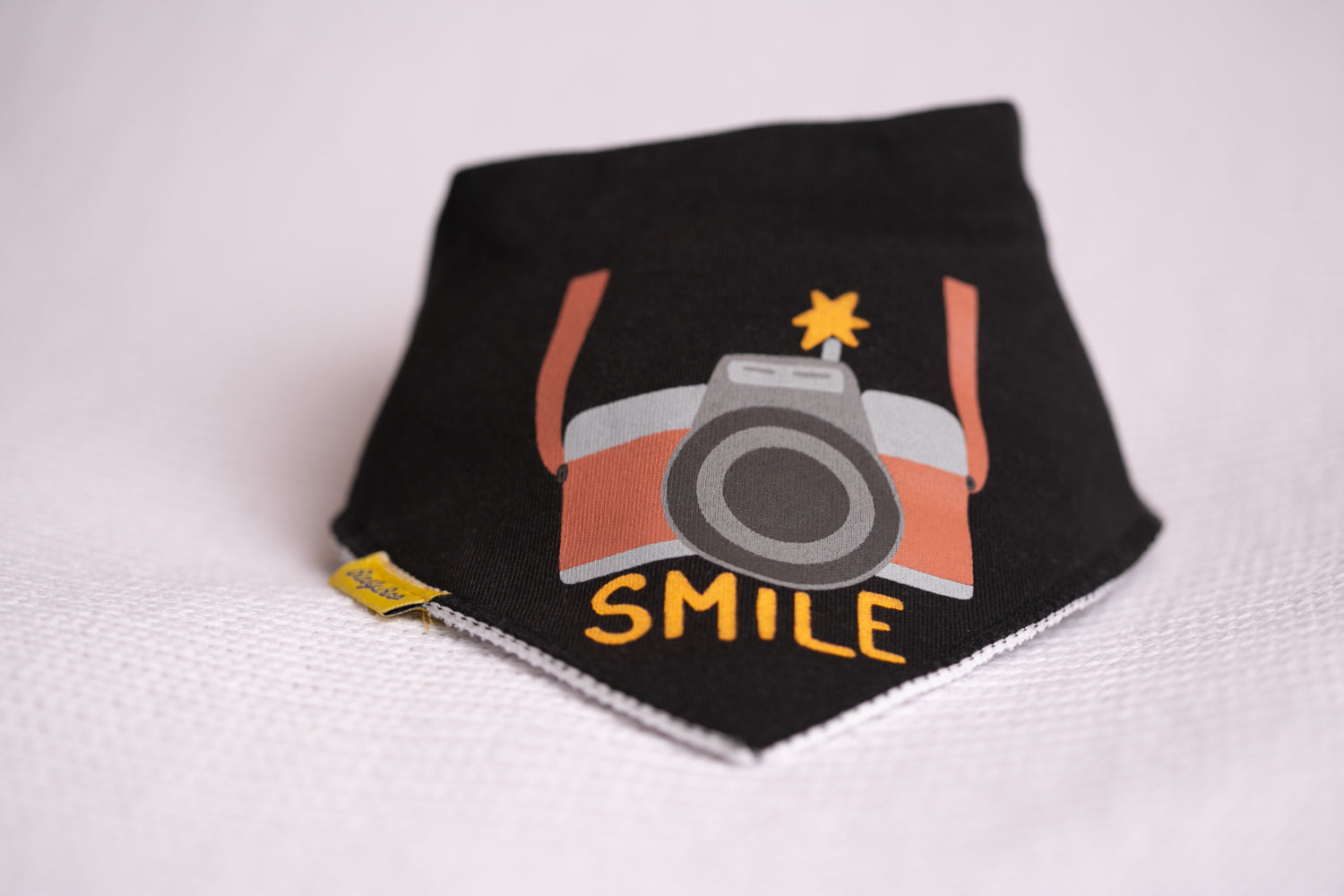 Selfie organic cotton bandana bib