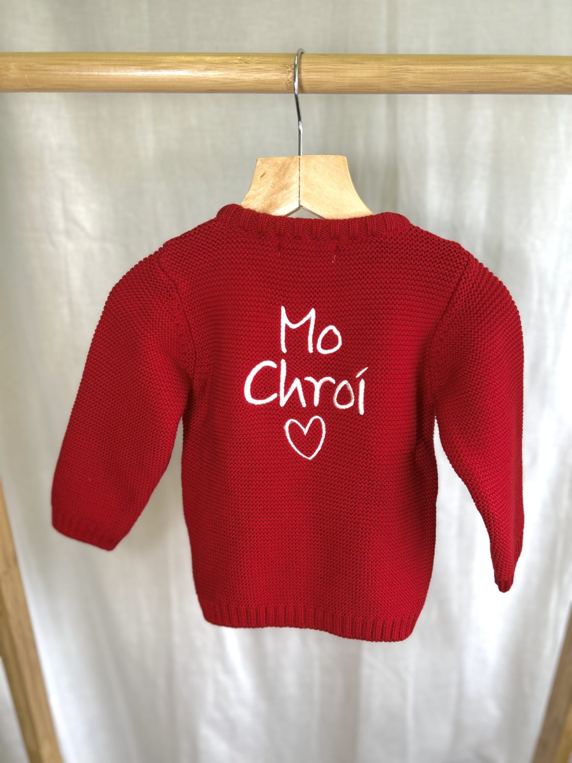 Mo Chroí organic cotton zipped cardigan