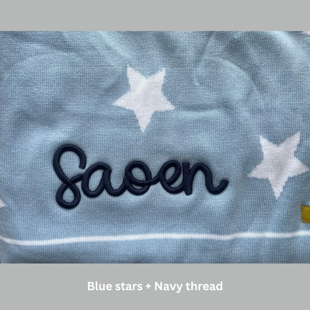 3D Puff Personalised Organic Cotton BlankieBoo baby blanket