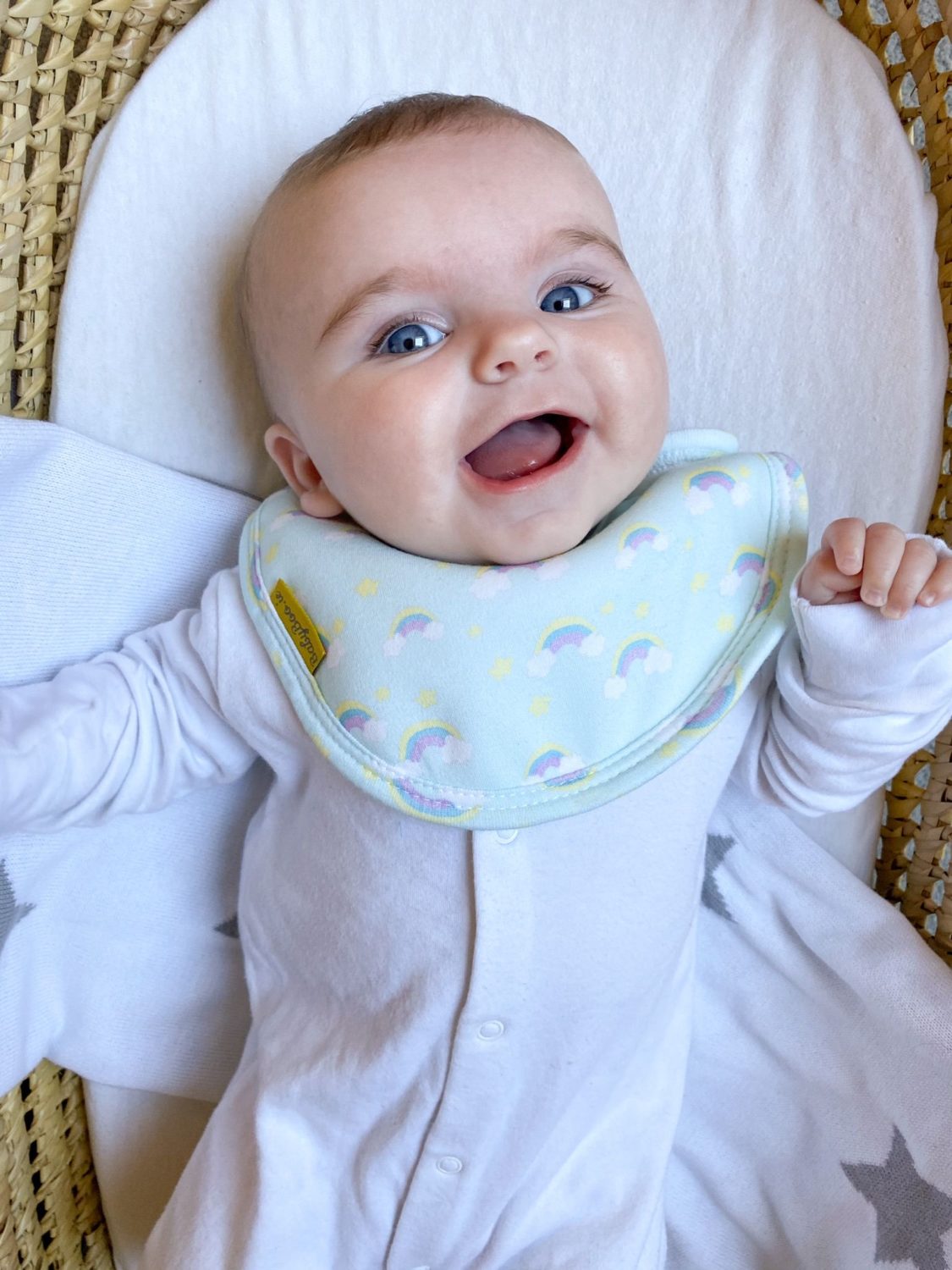 Just white organic cotton BeddyBoo fitted sheet