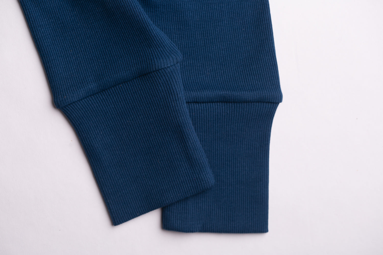 Navy ribbed organic cotton loungewear set