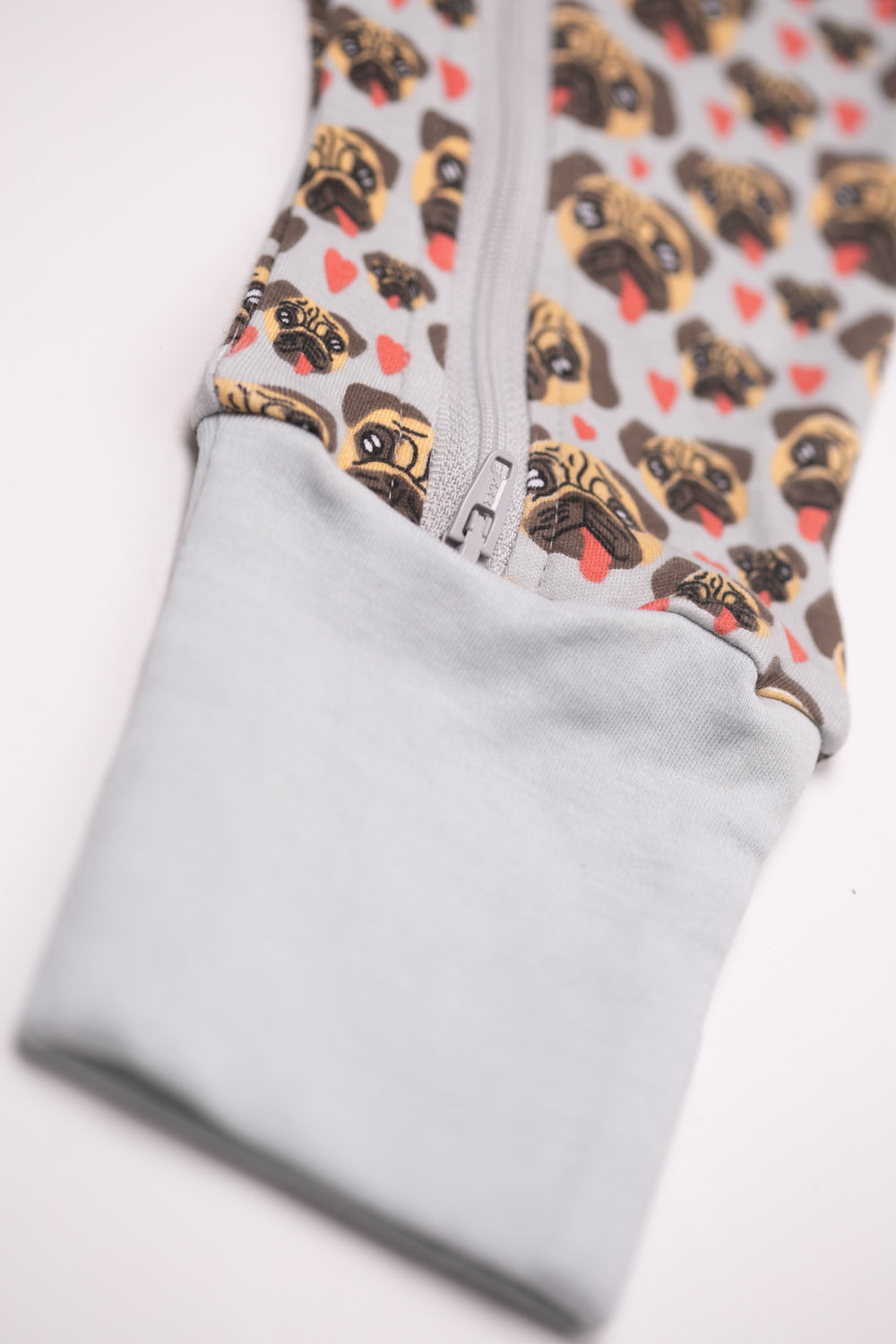 Puppy Love organic cotton ZippyBoo suit